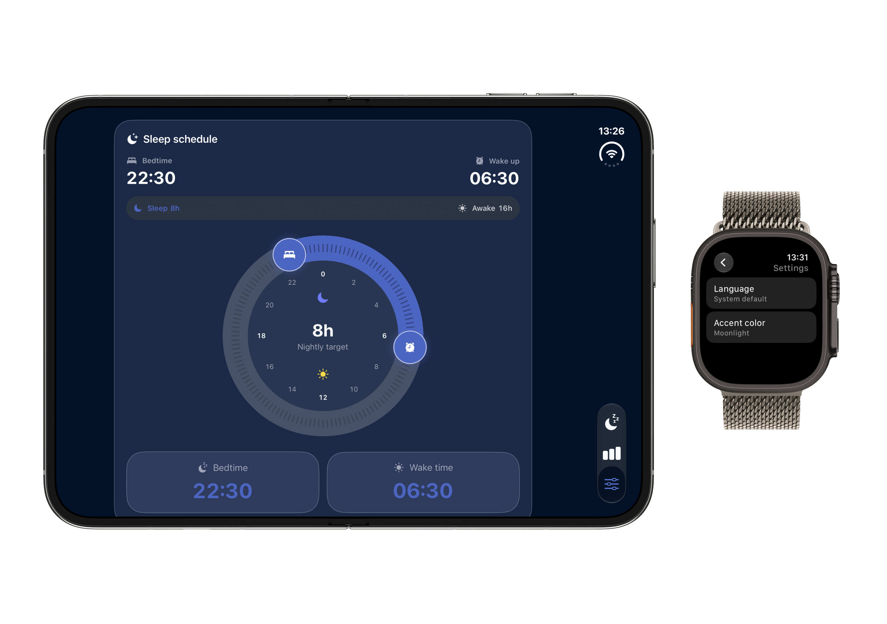 Circular Sleep Dial & Rhythm