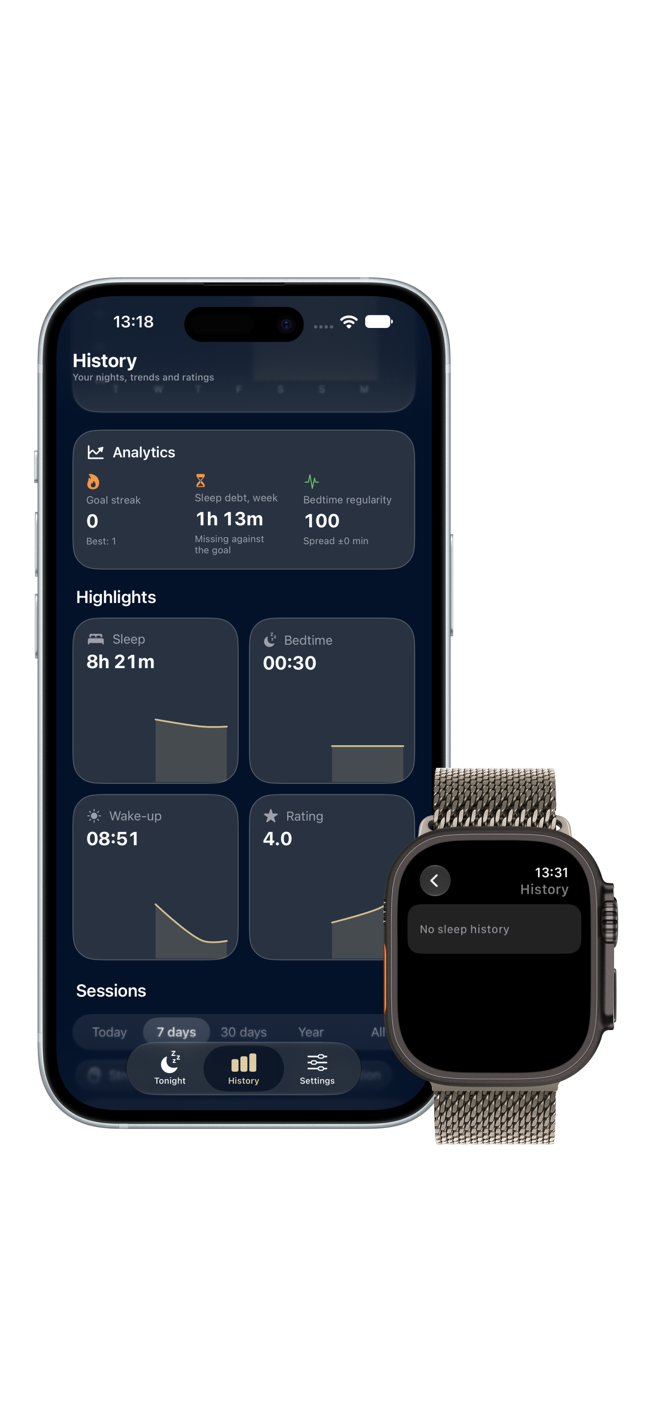 Sleep Analytics & Streaks