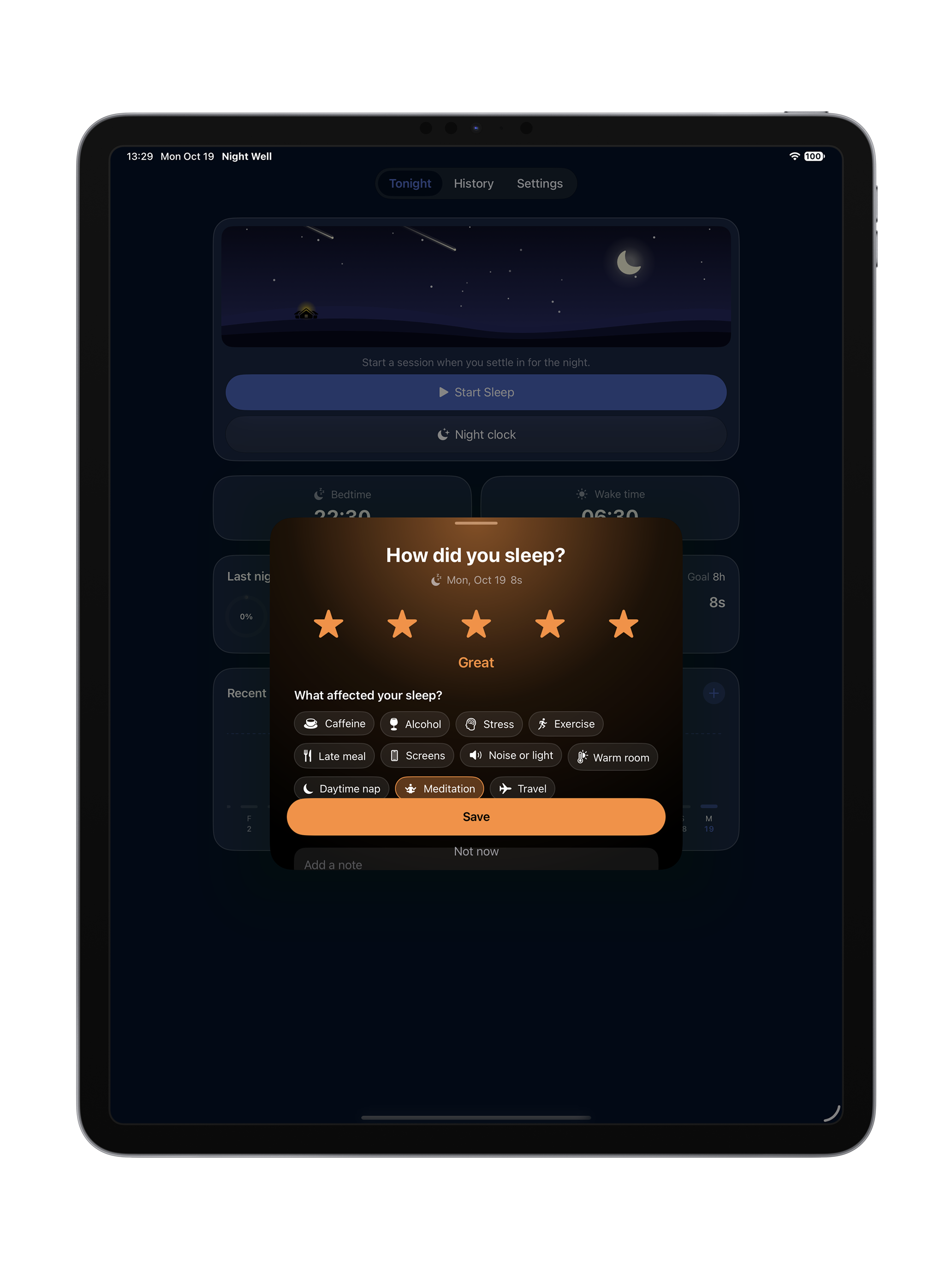 Night Clock & Standby Mode